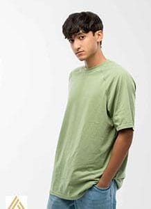 OVERSIZED T-SHIRT PREMIUM COLLECTION - MOSS GREEN