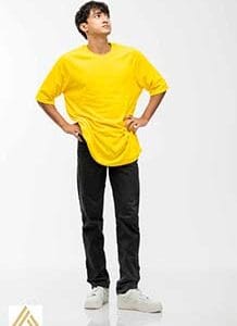 OVERSIZED T-SHIRT PREMIUM COLLECTION - SUNSET YELLOW